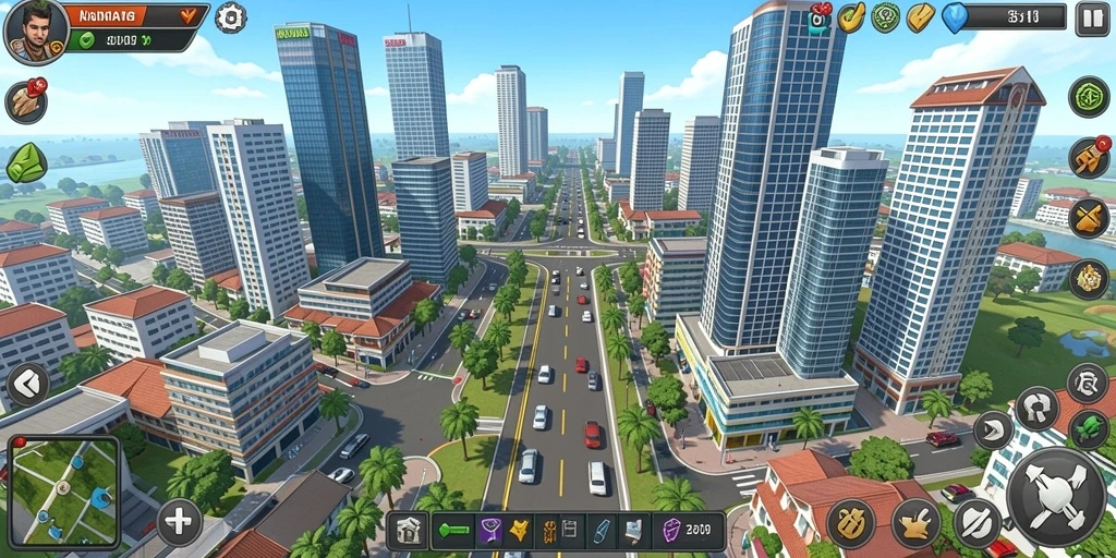 Visual grafis yang menakjubkan dari lingkungan game.