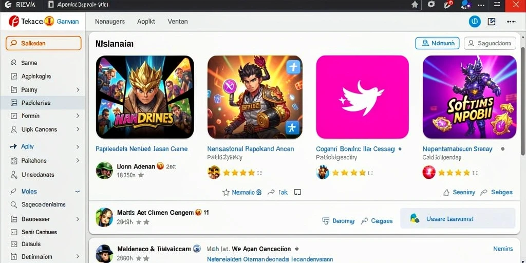 Screenshot menggambarkan menu pembaruan dengan karakter baru.