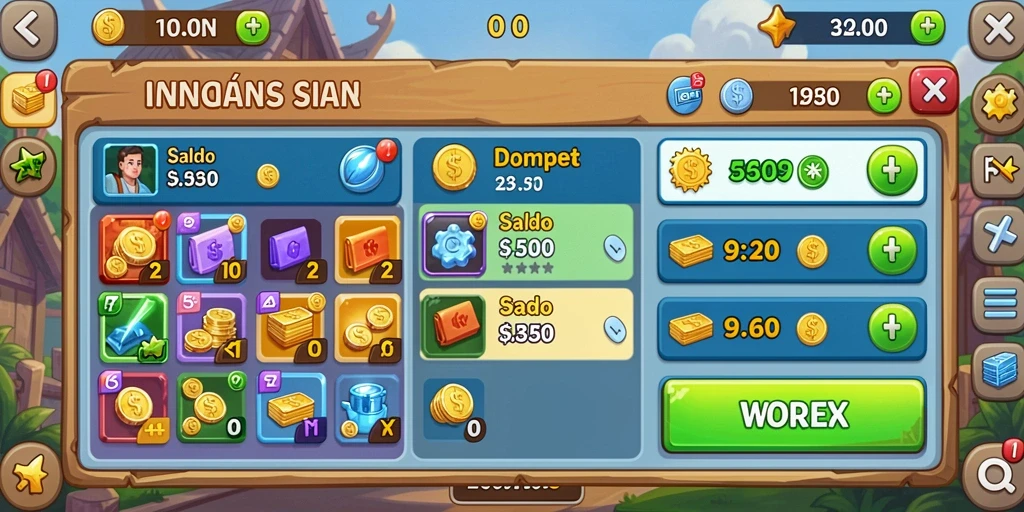 Sistem reward yang memotivasi pemain.