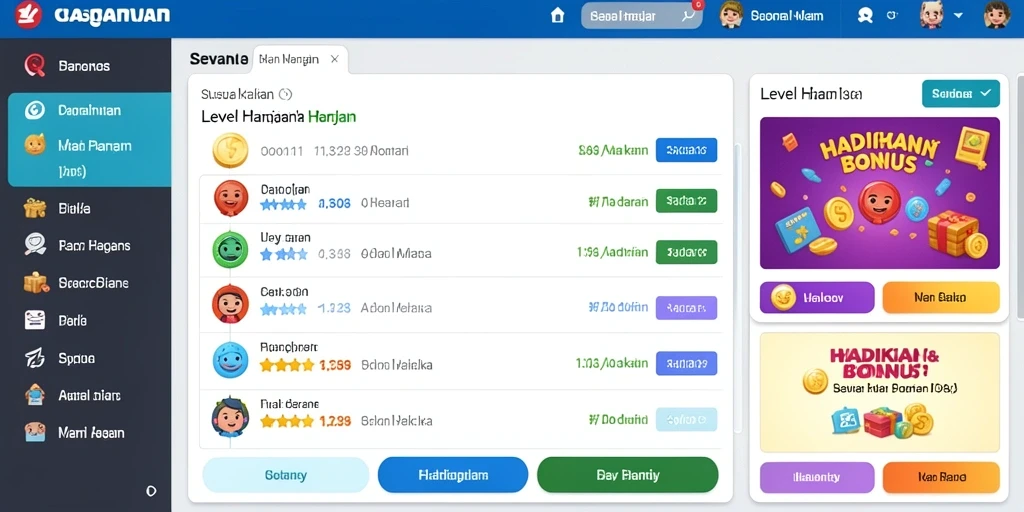 Sistem rewards yang menyenangkan dan menguntungkan.