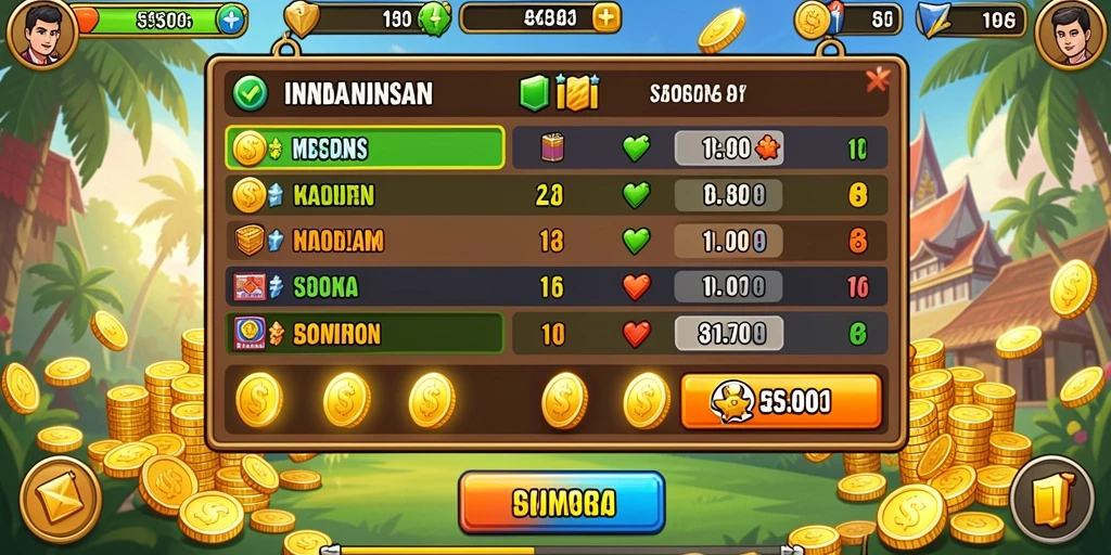 Tangkapan layar yang menunjukkan berbagai power-up yang tersedia.
