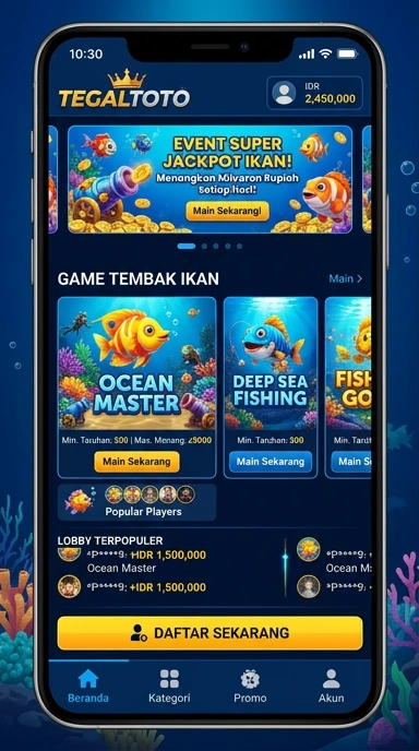 tegaltoto — layar beranda